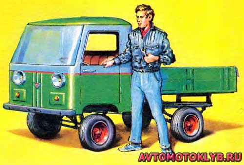 Самодельный мини-грузовик Как сделать самодельный мини-грузовик из старого мотоцикла и мотороллера своими руками