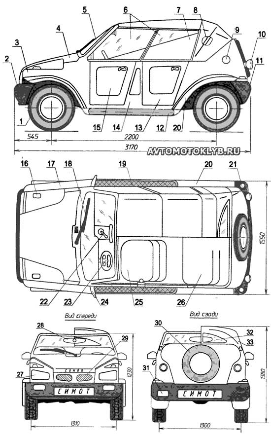 Компактный автомобиль для отдыха и загородных поездок с открывающимся верхом (складывающимся или снимающимся тентом) Самодельный автомобиль с открывающимся верхом из «Оки». Как переделать «Оку»